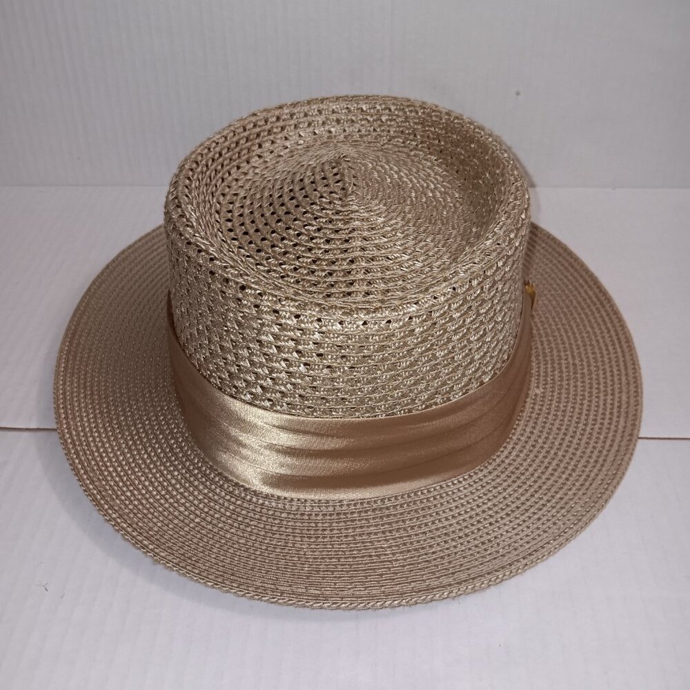 MONTIQUE MEN'S MESH STRAW HAT - Picture 5 of 11